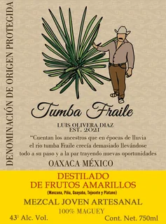 Etiqueta Frontal - Destilado de Espadin de Frutos Amarillos
